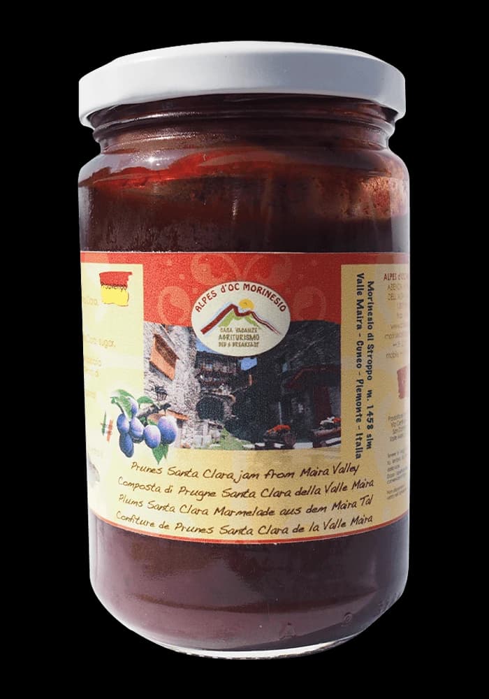 Vasetto composta prugne S.Clara - fronte